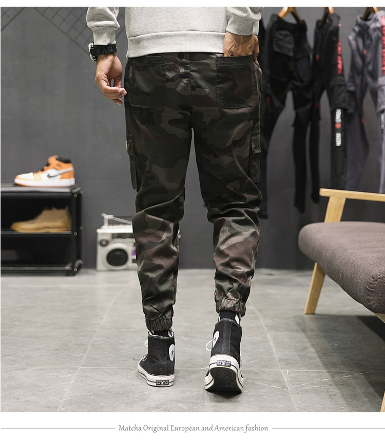 gym joggers Joggers Cargo Pants Men Harem Pants Multi-Pocket Camouflage Man Cotton Sweatpants Streetwear Military Plus Size Trousers M-7XL old navy sweatpants