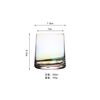 Creative glass cup household high face value transparent whiskey glass juice cup beer glass