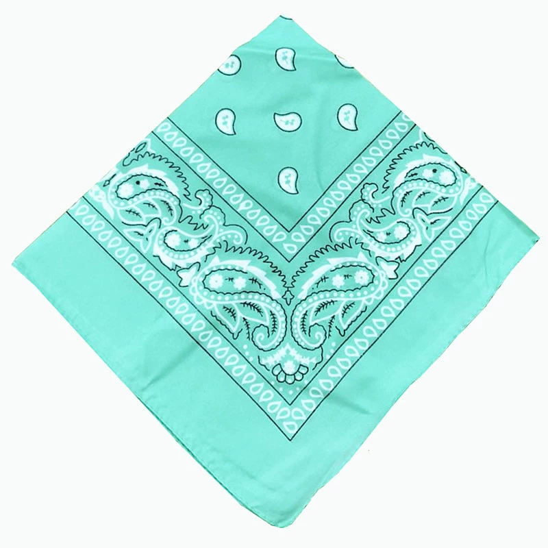 Headscarf, polyester 55 cm, paisley vortex print, one size (multi-color)