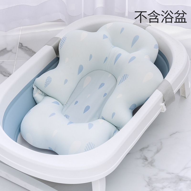Bebé recién nacido baño bañera baño estante bebé baño suspensión estera cama de baño antideslizante baño bolsa de red puede sentarse y mentir