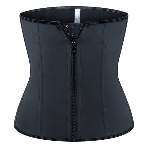 zipper rubber body shaping clothes reinforced latex corset body shaping clothes