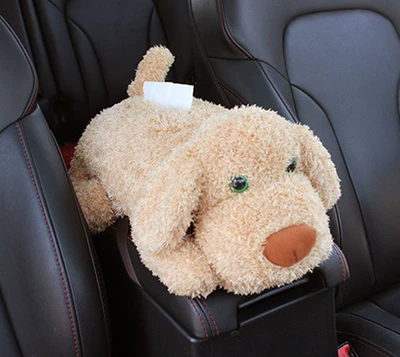 box creative armrest box chair | Car tissue box/set - long-haired-dog