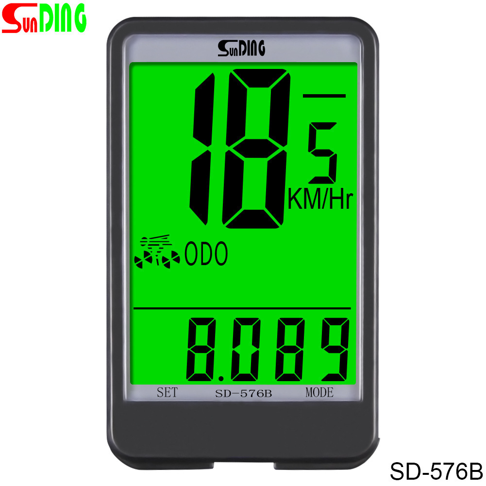 sunding Shun Dong bicycle SD576B Wired Stopwatch Tachometer Large screen Chinese english Odometer