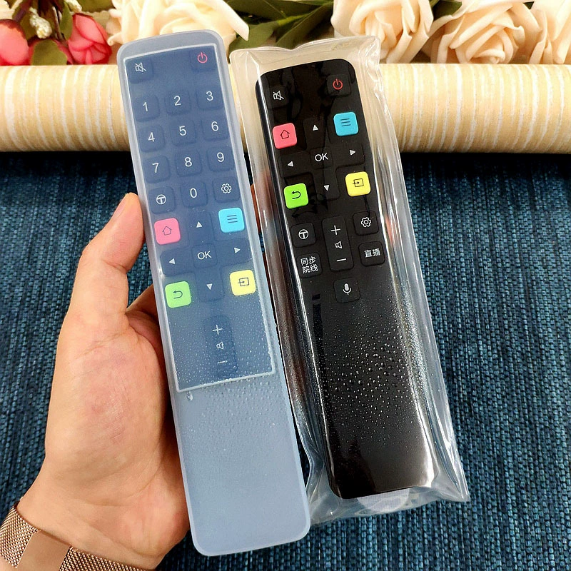 Для TCL голосовой Телевизор пульт дистанционного управления защитная крышка RC801C55C2/65C2RC801D Мягкая силиконовая прозрачная крышка
