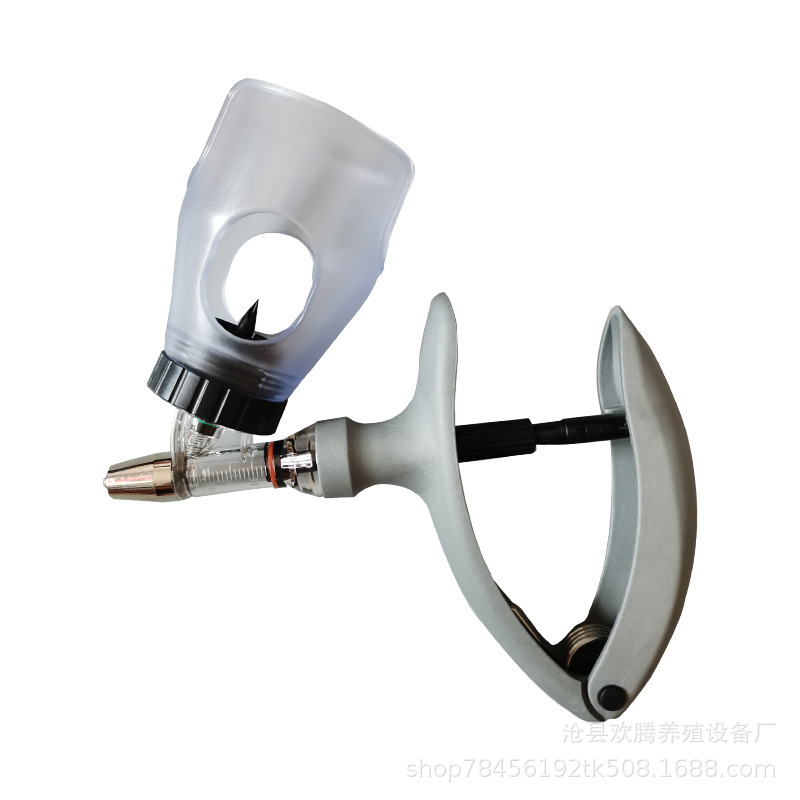 Directo de la fábrica de pelo jeringa veterinaria jeringa de inyección continua ajustable cerdo pollo Han jeringuilla de cerdo cría