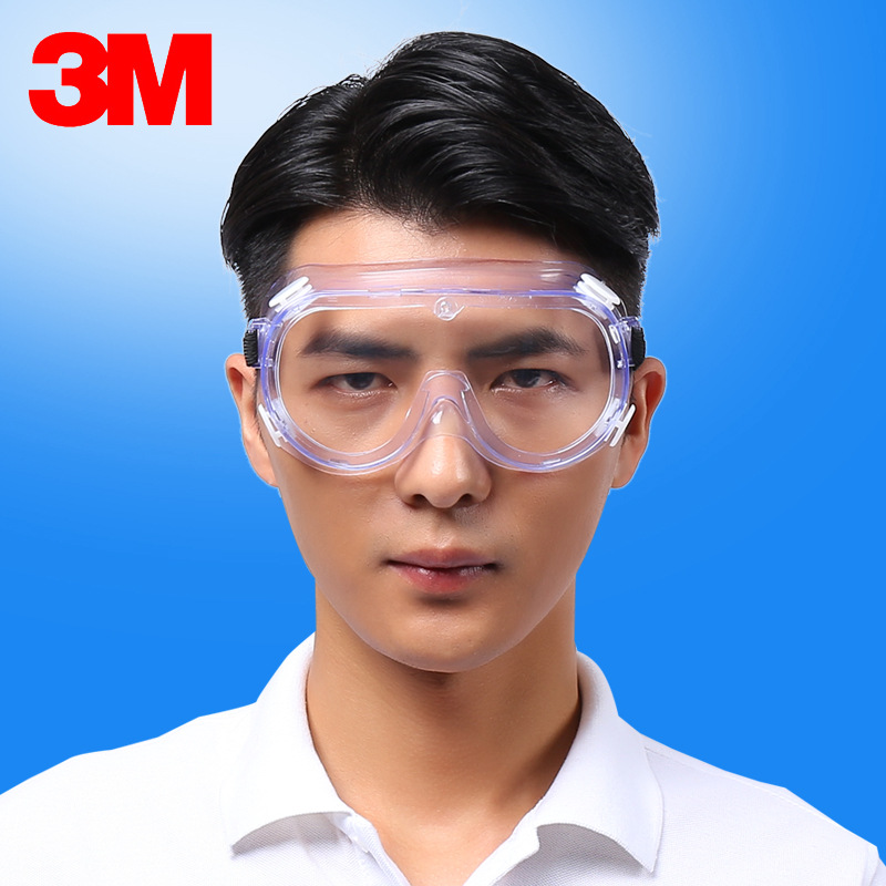 3M1621护目镜防冲击劳保眼镜防飞溅眼罩喷漆打磨骑行防风沙尘批发