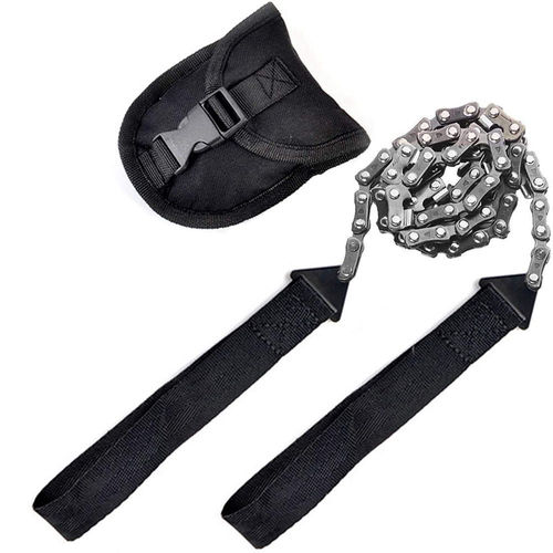 24-inch outdoor hand-pulled chain saw portable camping survival manual chain saw logging garden saw tool wire saw