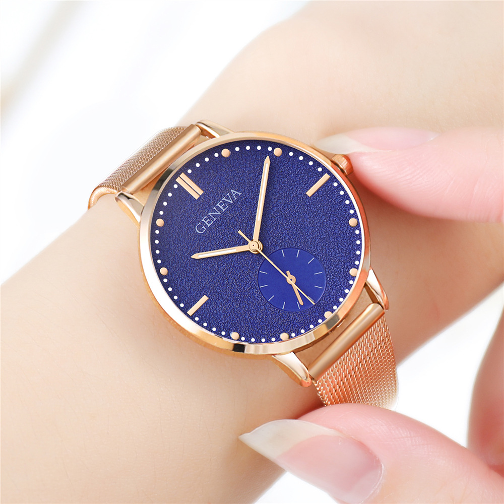 New simple scale ladies mesh band watch wish explosive student quartz watch women a generation of hair