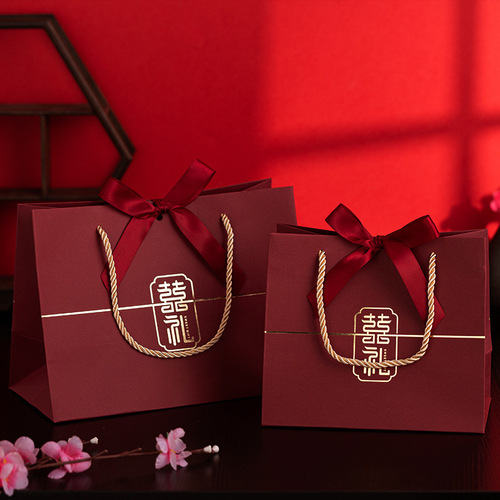 New wedding candy gift box handbag hand bag return gift bag wedding souvenir wedding candy box gift bag