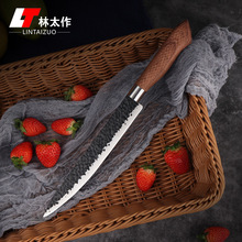 林太作冻肉刀不锈钢厨师菜刀家用料理鱼片刀日韩式寿司刺身切片刀