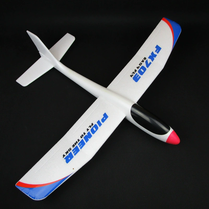 Big airplane from foam, toy, flashing light, handmade