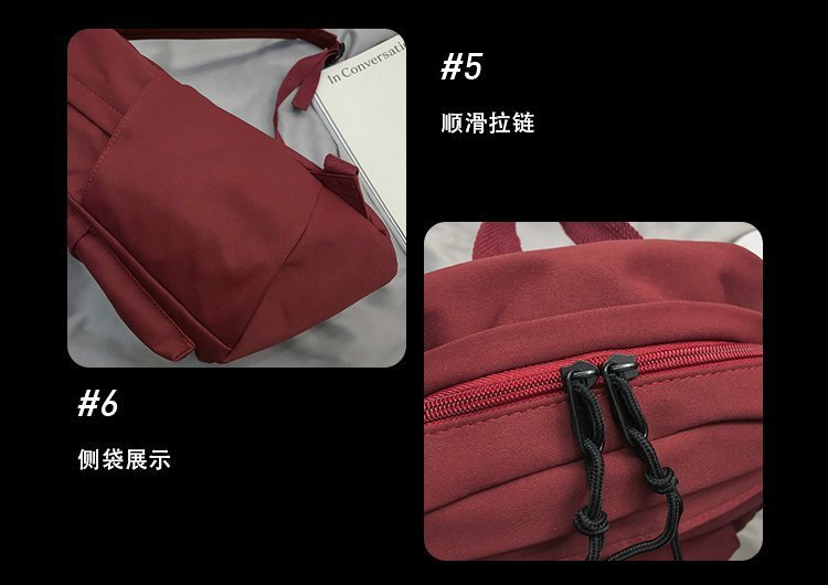 Schoolbag New Korean Fashion High School Harajuku Large Capacity Tooling Wind Student Wild Backpack  Wholesale Nihaojewelry display picture 67
