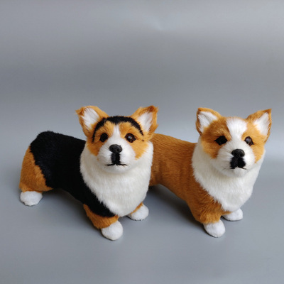 simulation Corgi simulation Toys animal World dogs family Decoration Fur Toys originality Decoration The name of the dog