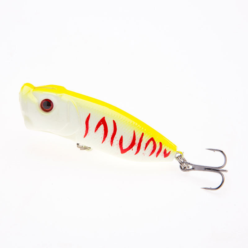 Small Popper Fishing Lures 70mm 12g Hard Plastic Baits Fresh Water Bass Swimbait Tackle Gear