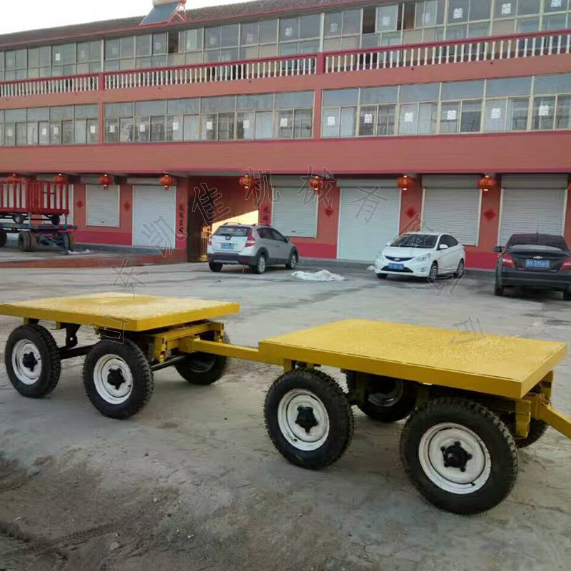 平板车 厂区运输搬运牵引拖车 重型平板车 车间货物周转车