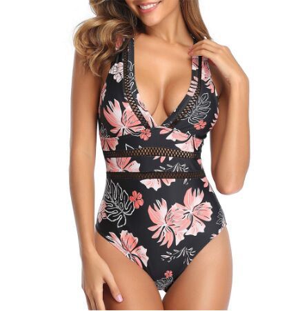   fashion sexy hot spring beach one-piece swimsuit women hot-selling swimwear  wholesale NSHL450