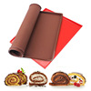 Factory directly supply food -grade cake roll cushion Silicone rolling baking pan pad double -sided Swiss roll DIY baking tool