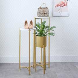 服装店橱窗装饰道具陈列展示架创意女装店金色橱窗展台中岛流水台