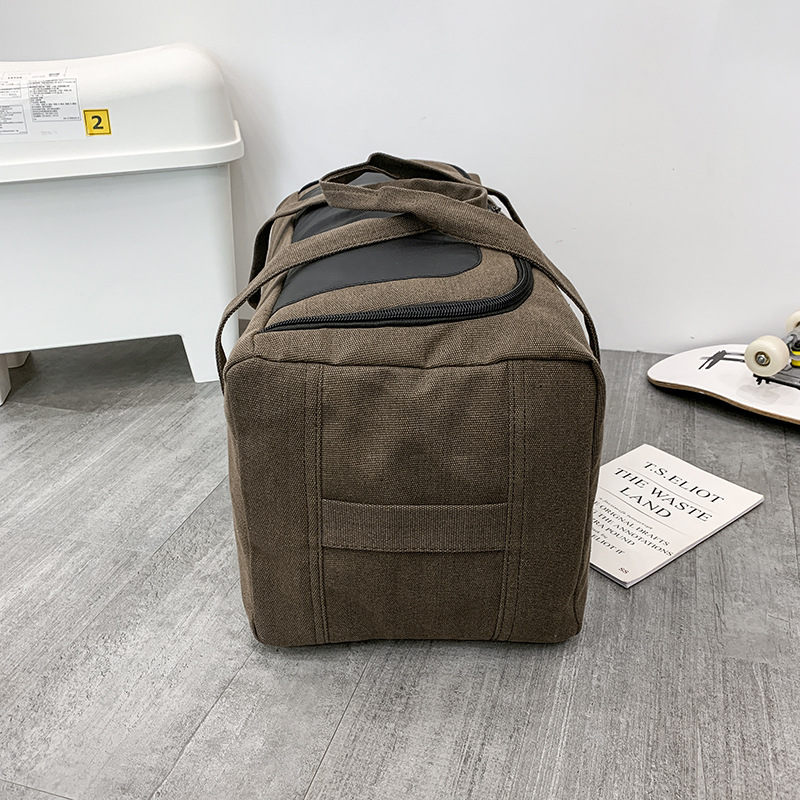 Bolsa de equipaje portátil de lona de gran capacidad para hombres ligera mochila de viaje de corta distancia bolsa de equipaje bolsa de viaje engrosada