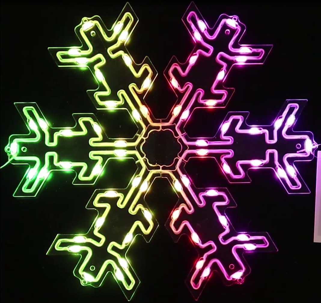 多功能点控亚克力雪花支持预定