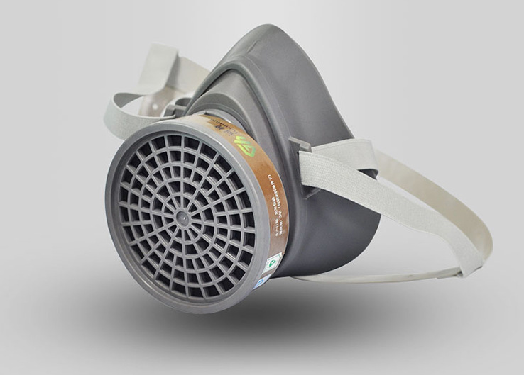 冠桦5200防毒面具防有机气体活性炭半面罩 喷漆农药化工口罩