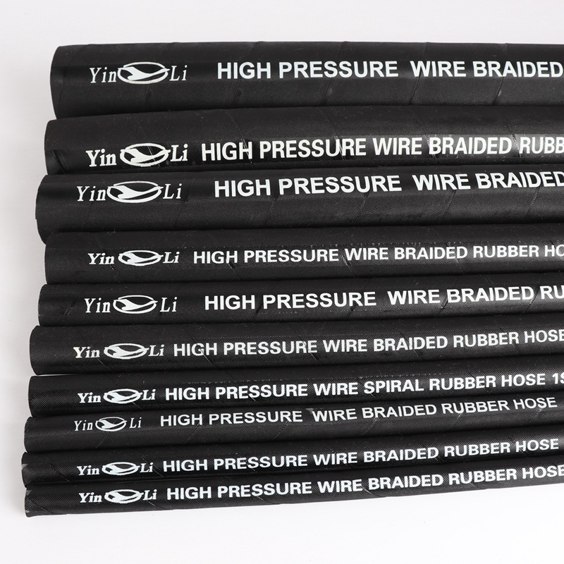一层二层三层高压钢丝编织胶管钢丝编织液压胶管二层钢丝编织胶管
