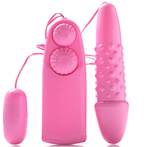 Double control tingling vibrator long and short double vibrator female masturbation flirting device adult sex toys sexy horse jumping