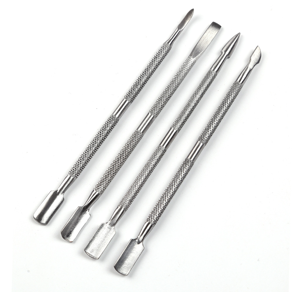 Cross-border special Nail enhancement Double head Dead Stainless steel Armor removal Steel push Nail enhancement Manicure nursing tool Nail clippers