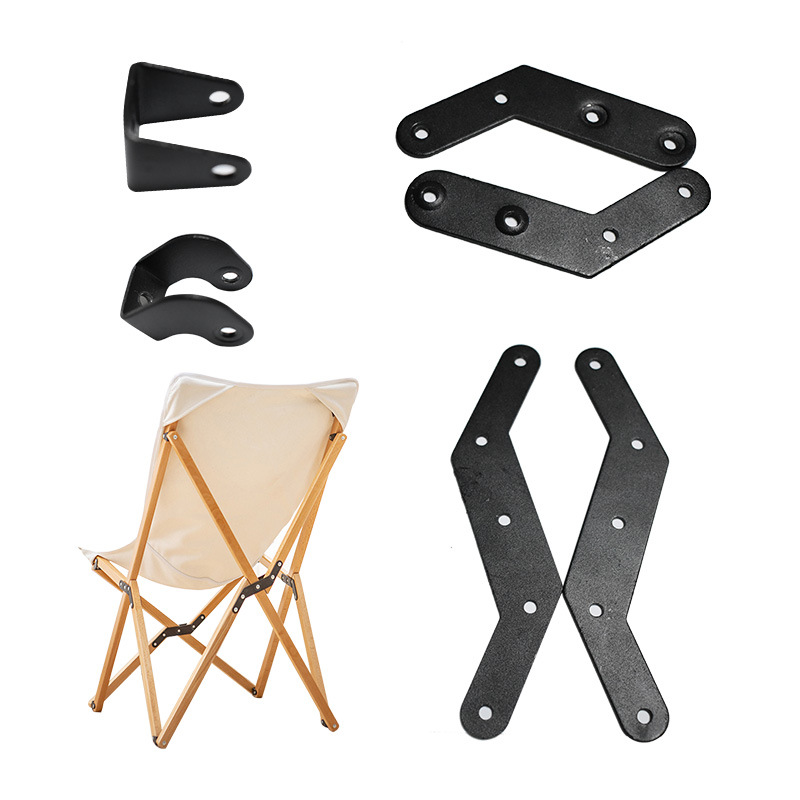 折叠野营椅五金配件 户外休闲椅配件 帆布牛津靠背实木沙滩椅配件