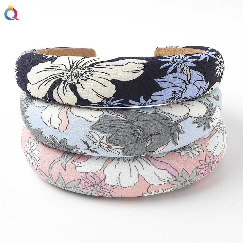 New Thickened Sponge Floral Headband Wild Daisy Fabric Headband Nihaojewelry Wholesale display picture 6