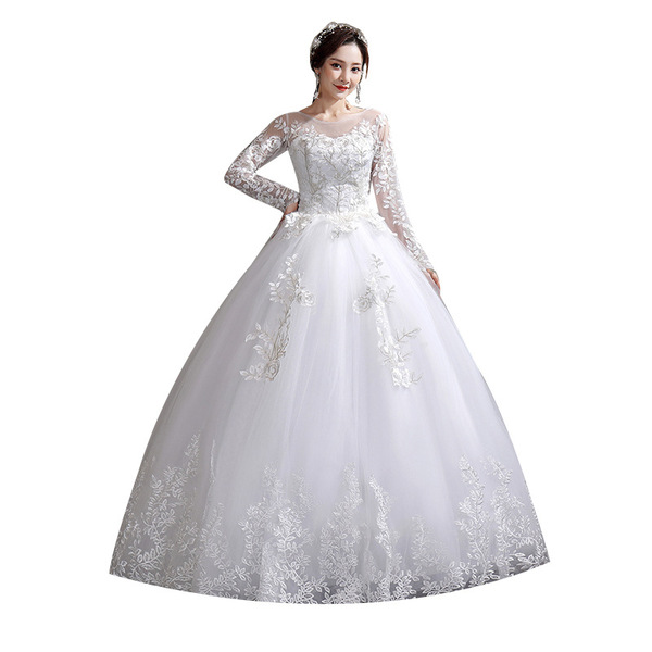Suzhou wedding bride's sleeve wedding wedding dress is thin and thin