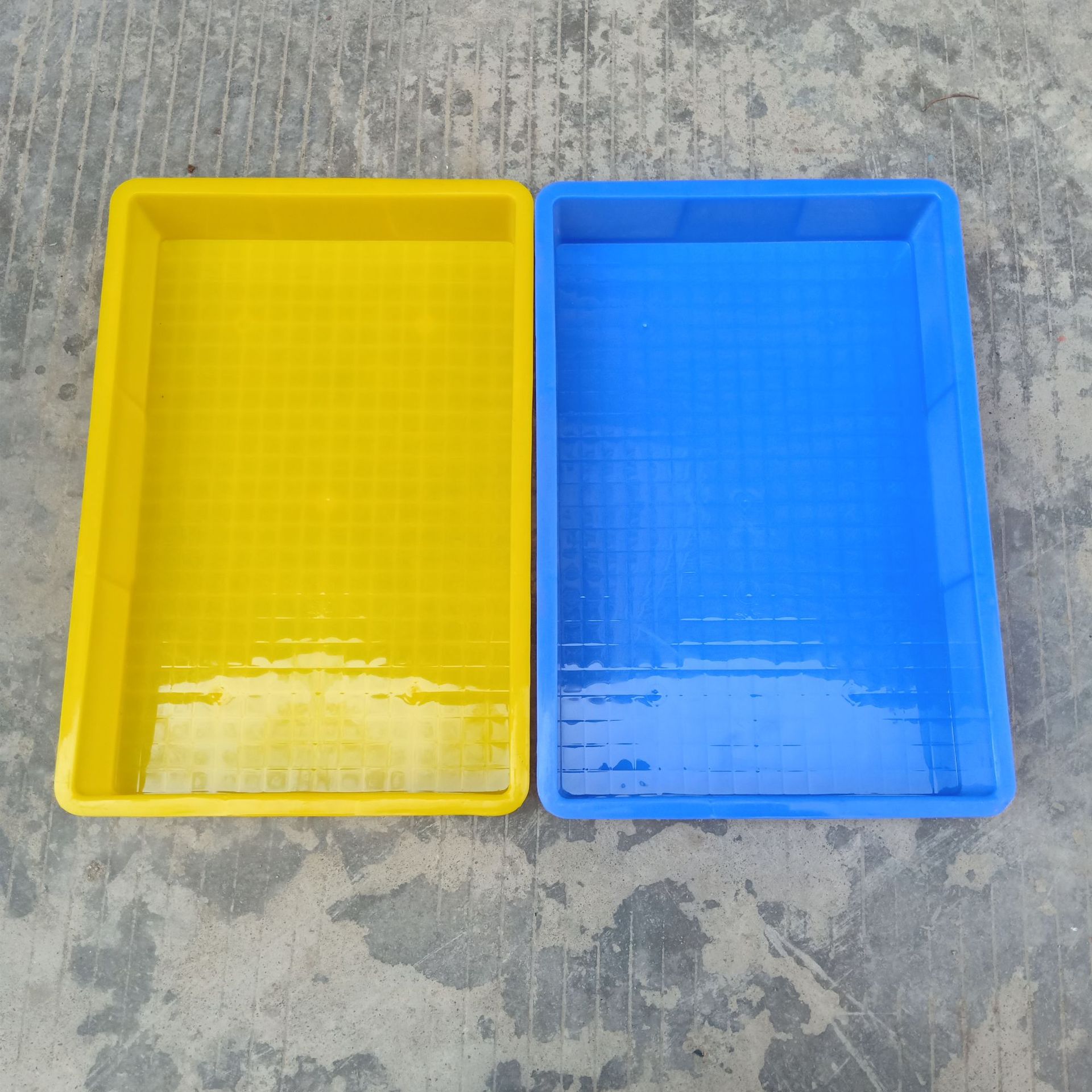 塑胶方盘 塑料盒子 长方形胶盆托盘方形塑胶盒零件盒工具盒面包箱
