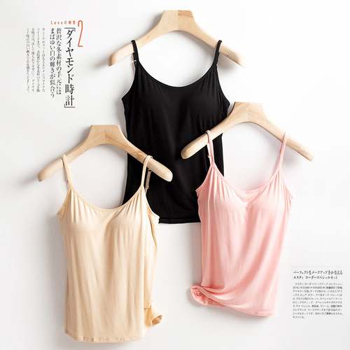 No steel ring with chest pad, comfortable women's yoga camisole bottoming shirt large size sports vest manufacturer