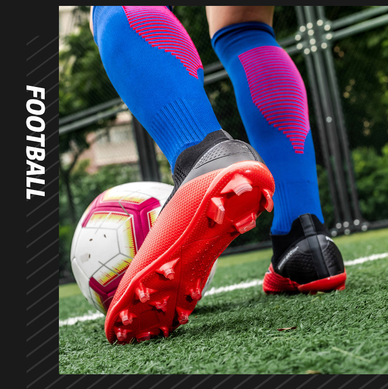 Calzini da calcio nuovi High Bang Flying in maglia soprascarpe per ragazzi e ragazze AG unghie lunghe in pelle piedi giovani studenti sportivi_voghion.com