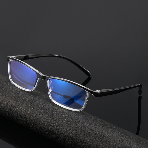 Street stall anti-blue light reading glasses Internet celebrity fashion anti-transparent plus blue film spring reading goggles for the elderly running around the world