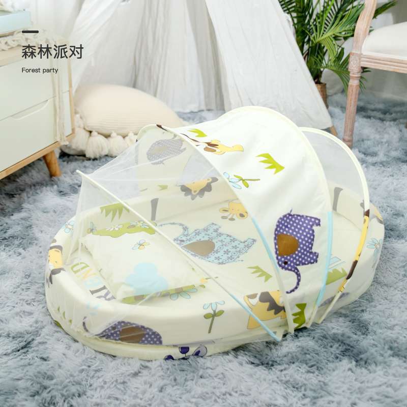 baby bed mid-bed baby bionic bed bed mosquito net sleeping pad cotton pillow baby net cross-border hot sale