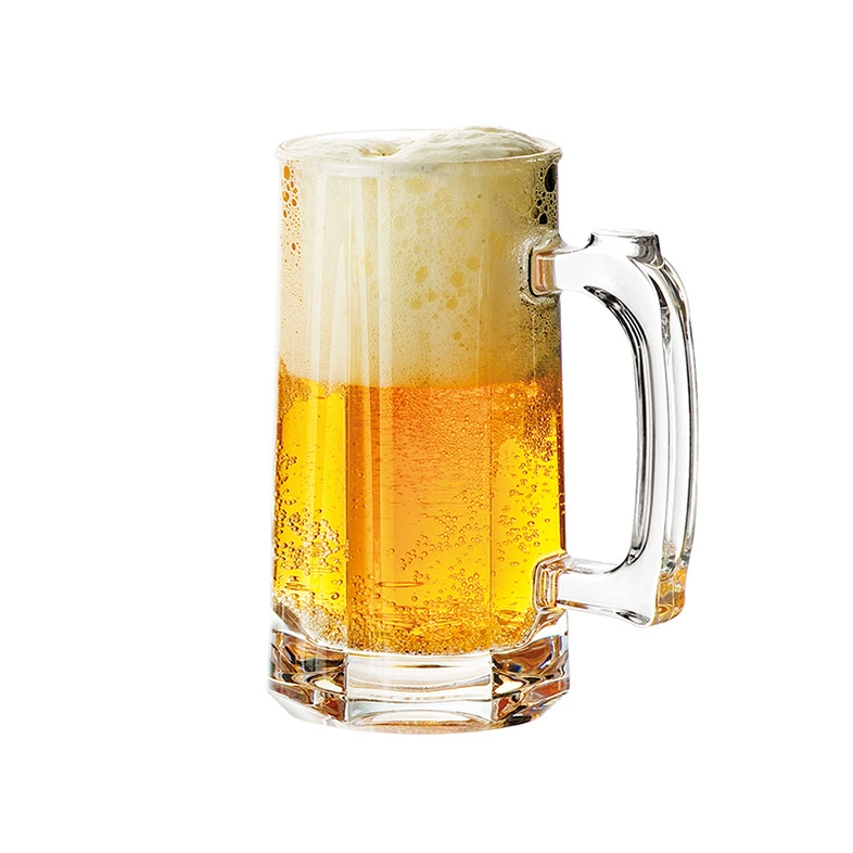 Plastic wineglass with handle, handle, capacious tea cup with glass for home use, PC-plastic