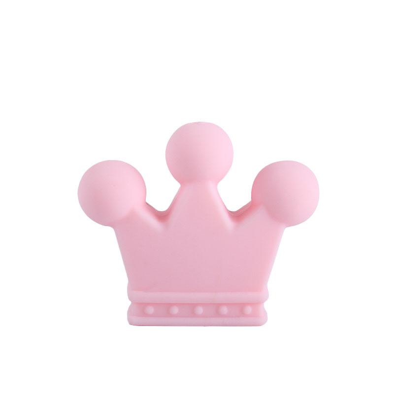 Suministros para bebés DIY calmante corona de silicona cuentas sueltas bebé pulsera molar Cadena de pezón cadena anti-caída Accesorios