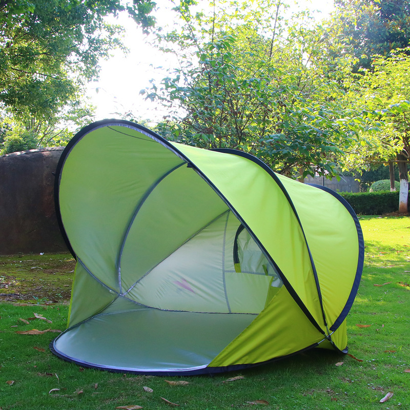 Seaside Holiday Beach Tent Sunscreen and Sunshade Fully Automatic Quick Open Outdoor Foldable Fishing Double Tent