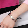 Fashionable metal retro nail sequins, matte gold bracelet contains rose, European style, simple and elegant design, wholesale