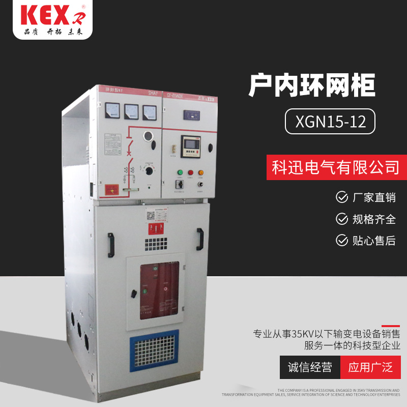 XGN15-12户内环网柜 10kv高压环网柜中置柜充气柜进出线柜馈电柜