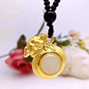 Golden double-sided pendant jade, wholesale