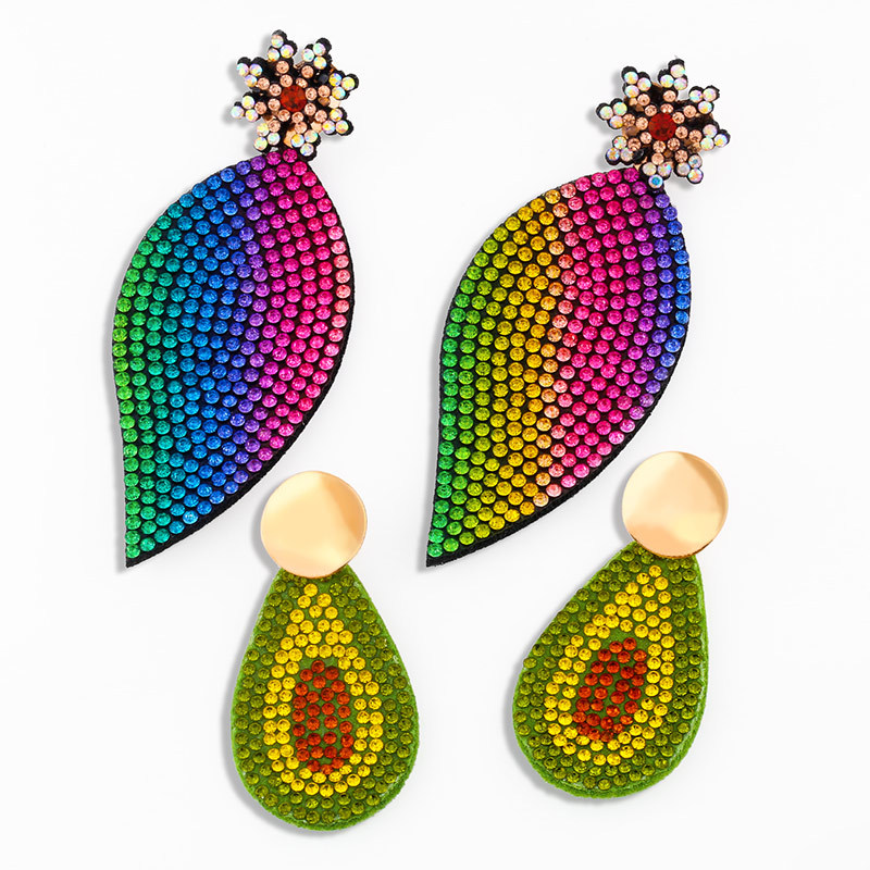 Boucles D&#39;oreilles Fleur En Alliage En Forme De Goutte display picture 2