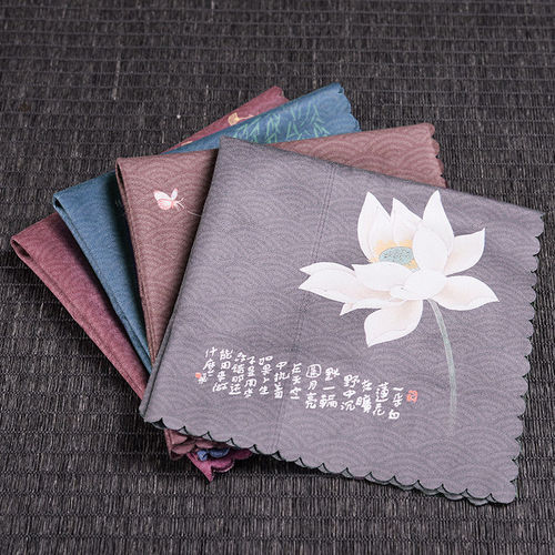 Tea Jars Tea Towels Tea Cloths Absorbent Thickening Pure Cotton Hemp Gongfu Tea Set Tea Ceremony Accessories Table Wiping Cloth