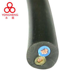 LED电缆 RVV 2X0.5MM扁平电线 电源输入线双芯弱电线双芯线黑色