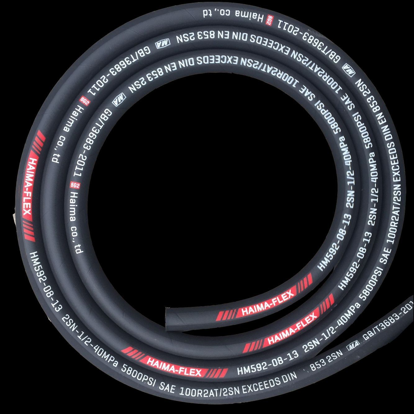 机械液压设备液压胶管总成 液压橡胶软管总成 液压软管总成厂家