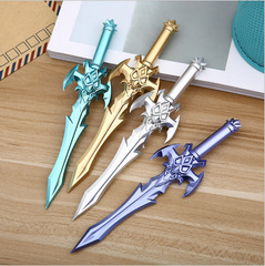 Korean new creative game weapon props cool sword black unisex pen student stationery unisex pen