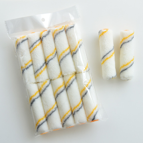 Factory Direct Sale Small Finger Drum Brush 4-inch Wool Small Finger Drum No Dead Angle Solvent-Resistant Small Finger Drum Core