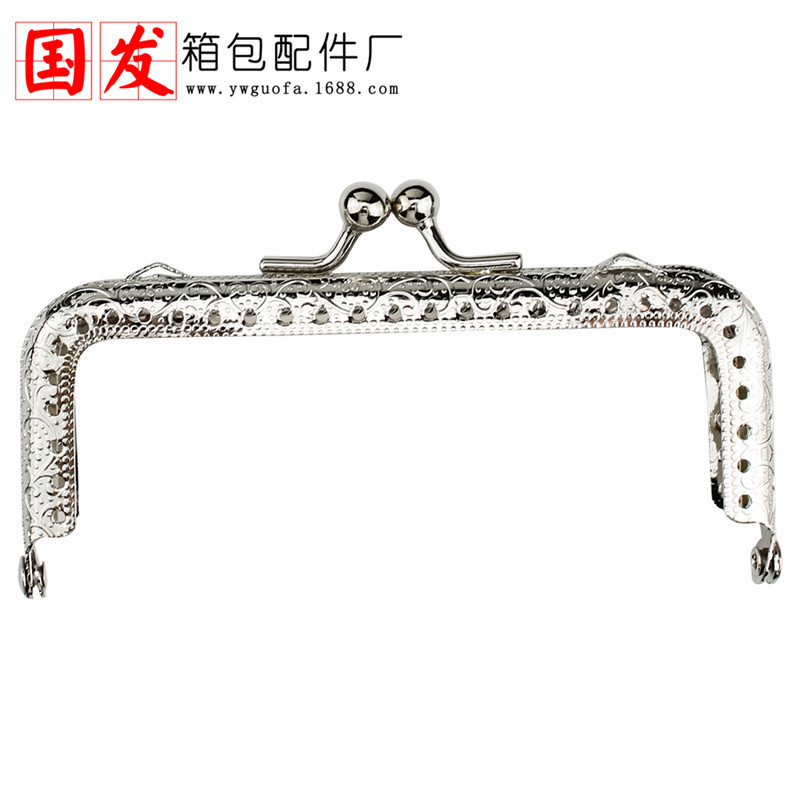 10.5cm máquina de relieve cuadrada cabeza de oro en la parte superior de las orejas accesorios de billetera de cambio [bu坑]