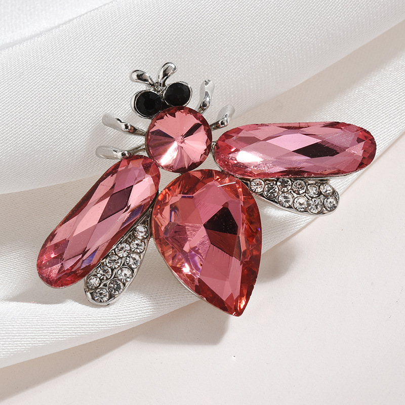 New Jewelry Crystal Bee Brooch Pins for Women Fashion Corsage Pin Silk Scarf Coat Coat Brooches Pins/H